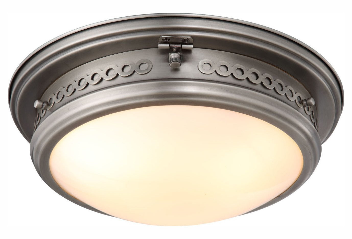 1447 Mallory Collection Flush Mount D:16In. H:6.5In. Lt:3 Vintage Nickel Fin – Style: 7826870 XI56305768934